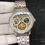 Best Copy Vacheron Constantin Geneve Stainless Steel Skeleton Watch